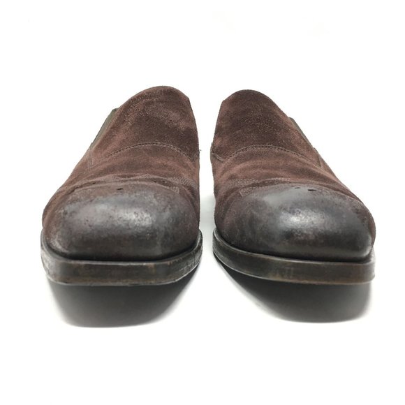 Prada Loafers Shoes Size 8.5/9.5 US Brown Suede main image 6